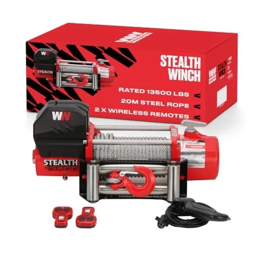 Stealth Winches 13500lb 12V Electric Winch Dual Wireless