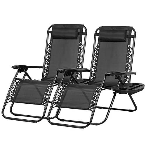 Nazhura Zero Gravity Recliner Set of 2 Steel Mesh