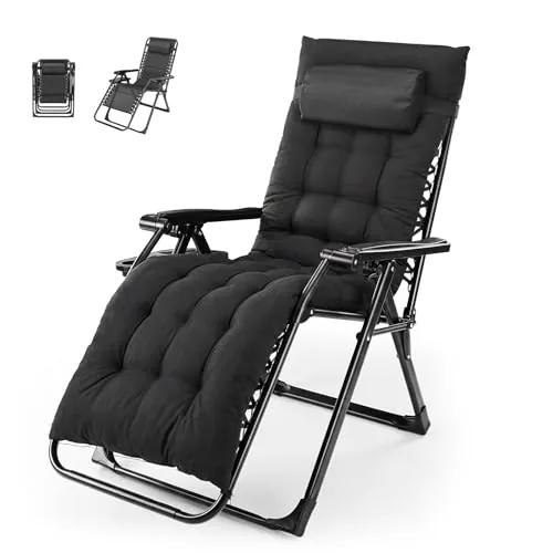 NEWBULIG Zero Gravity Recliner with Cushion and Cup Holder