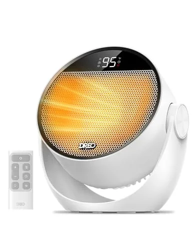 DREO 1500W Portable Space Heater with 60° Tilt